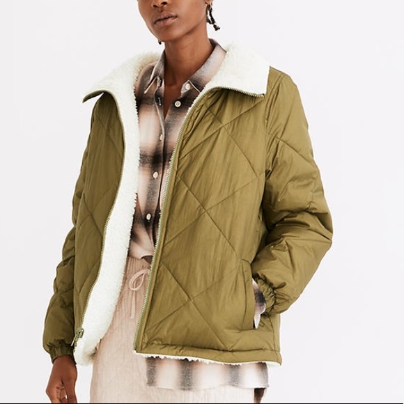 Reversible Sherpa Puffer Jacket 